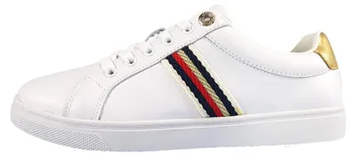 Productafbeelding van Tommy Hilfiger CORPORATE WEBBING Damenschuhe Schnürschuhe Weiß Freizeit