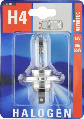 Image de uniTEC KFZ-Lampe H4 fr Hauptscheinwerfer, 12 V, 60/55 W