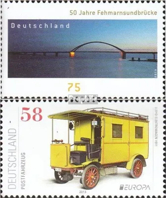 Produktbild von Briefmarken BRD (BR.Deutschland) 2013 Mi 3001,3007 (kompl.Ausg.) gestempelt Fehmarnsundbrücke
