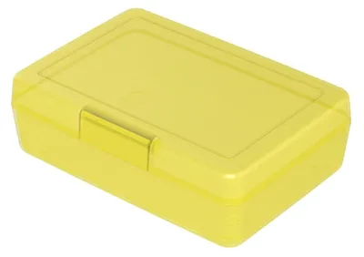 Obrázok produktu pre Box na obed - box na obed pre deti z plastu bez BPA, ideálny do školy a do práce, odolný box na obed vyrobený v Nemecku - moderný žltý PP