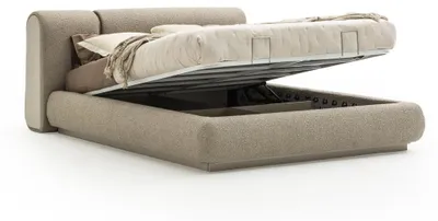 Immagine prodotto di Camera da letto Letto 180x200 Beige Mobili moderni Contenitore Letto matrimoniale Letto imbottito