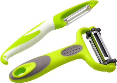 Produktbild von Kartoffelschäler für die Küche, Gemüseschäler 3-in-1, Gemüsesalat zubereiten, Y- und I-förmiger Apfel-Gemüseschäler