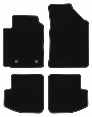 Obrázok produktu pre Velúrové autokoberce pre: Toyota Yaris I 1999-2005 (3dv.) – sada 4 ks, čierne, na mieru – Wielganizator BASIC