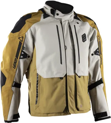 Imagen del producto de Chaqueta textil impermeable para motocicleta Leatt ADV DriTour 5.5, color arena, talla 2XL