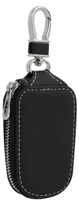 Image de Étui à clés en simili cuir, multifonctionnel, avec fermeture éclair. Portable