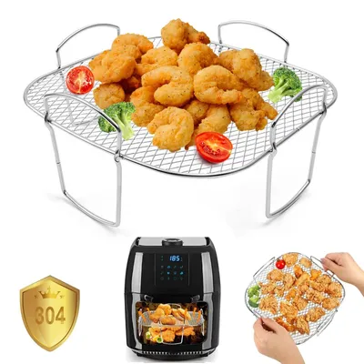 Obrázek produktu pro Solidchoice – Příslušenství z nerezové oceli pro fritézu s horkým vzduchem