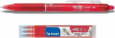 Produktbild von Frixion Clicker 0.7 rot + 3 Ersatzminen rot