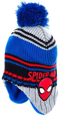 Produktbild von Marvel Spider-Man Jungen Wintermütze mit Bommel 52 cm