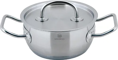 Zdjęcie produktu dla Naczynie żaroodporne z pokrywką stal nierdzewna 1 l / średnica 16 x 7,5 cm PRO-X CS-043117