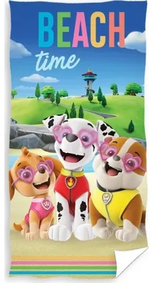 Obrázok produktu pre Paw Patrol Beach Time uterák 70 x 140 cm