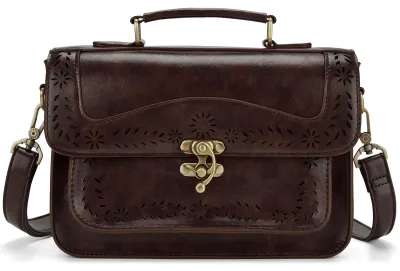 Obrázek produktu pro Vintage dámská kabelka s popruhem přes rameno a designem typu "messenger bag"