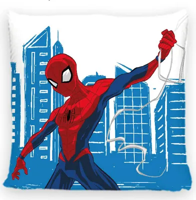 Immagine prodotto di Spiderman dekoratives Kissen Blau/Weiß 40 x 40 cm