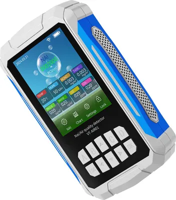 Image de SENECESLI Détecteur professionnel de la qualité de l'air intérieur, Testeur d'air portable avec écran 2,8 pouces pour l'humidité VOC PM2.5 PM10 CO2 CO2 (BLANC)