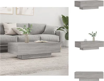 Image de vidaXL Table basse Gris Sonoma 100x49,5x31 cm Bois composite - Tables basses