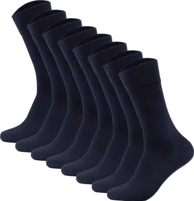 Produktbild von Camano Herren Socken, 8er Pack - Organic Baumwolle, einfarbig Marine 39-42