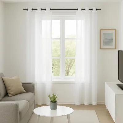 Imagen del producto de Cortina Enzo, color blanco, 140x240 cm