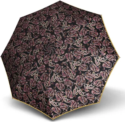 Produktbild von Knirps Stockregenschirm Regenschirm 930 Stick Long AC Leaves Amethyst mehrfarbig