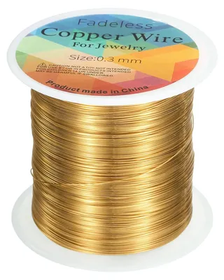 Kupferdraht 100 m, 0,3 mm, gold – für Schmuck und Basteln