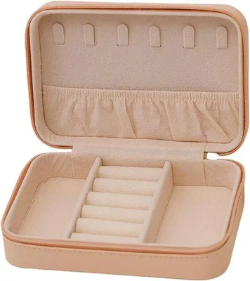 Produktbild von Schmuck-Aufbewahrungsbox für unterwegs – Organizer für Ohrringe und Halsketten.
