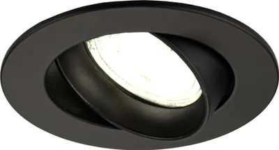 Produktbild von Ledvion LED Einbaustrahler Rund Schwarz 3W dimmbar Neutralweiss