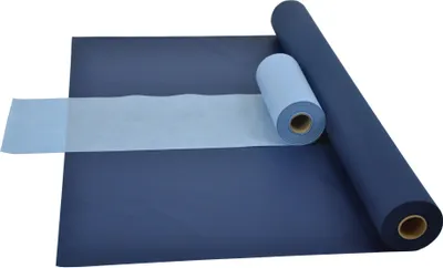 Produktbild von Sensalux Kombi-Set 1 Tischdeckenrolle 1,5m x 25m blau + Tischläufer 30cm hellblau
