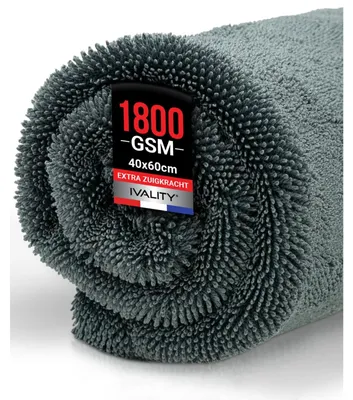 Productafbeelding van Droogdoek auto - Microvezel - 40 x 60 cm - Grijs