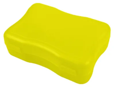 Produktbild von Brotdose "Wave" klein - BPA-freie Lunchbox mit Klickverschluss - Nachhaltige Pausenbox  Germany für Kinder in Schule & Kindergarten - trend-gelb PP