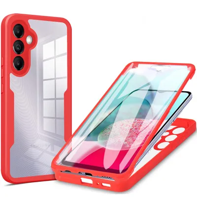 Obrázek produktu pro Galaxy A14 5G Pouzdro, 360° Kompletní Ochrana s Vestavěným Chráničem Displeje pro Samsung Galaxy A14 5G červené