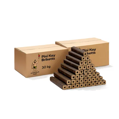 Produktbild von Neandertaler Feuer Holzbriketts PiniKay Hartholzbriketts 60 kg Kaminbriketts Briketts Kamin Ofen Grill Briquettes Brikett Holzbrikett Gluthalter