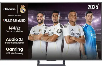 Image de Hisense 50E8Q, 127 cm (50"), 3840 x 2160 px, LED, Smart TV, Wi-Fi, Noir, Gris