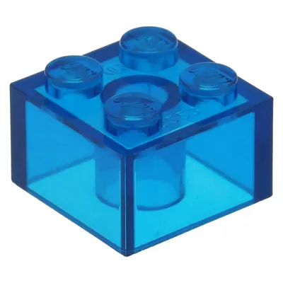 Produktbild von Lego® 2x2 Stein 3003 - 1 Stück Trans - Dunkelblau