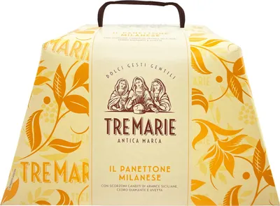 Produktbild von Tre Marie Il Panettone Milanese Traditionelle italienische Weihnachtskuche, 750 g