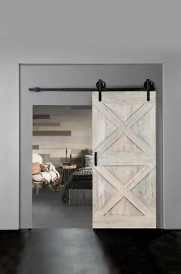 Produktbild von INDO Barndoor Teak Colored IBDJT210100W White washed