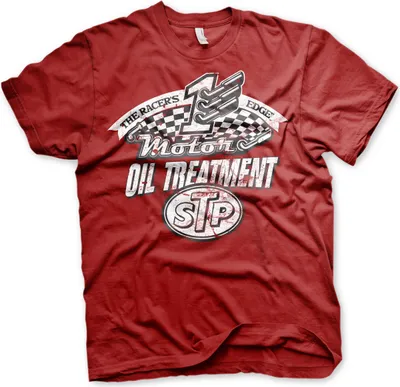 Produktbild von STP Oil Treatment Distressed T-Shirt - XX-Large - Tango-Red