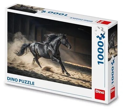 Produktbild von Dino Schwarzes Pferd Puzzle, 1000 Teile