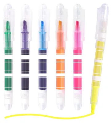 Obrázok produktu pre Fixky, 6 kusov, esteticky tvarovaná špička, 6 farieb, pastelové farby, vhodné do školy a kancelárie