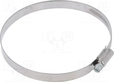 Zdjęcie produktu dla 1 x Opaska zaciskowa: zakres średnic 110÷130 mm, szerokość: 12 mm, stal AISI 430, model DD2110. Opaski zaciskowe