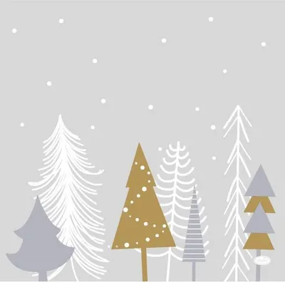 Produktbild von 144 Dunisoft®-Servietten 40 x 40 cm Winter Trees