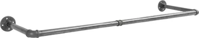 Immagine prodotto di Natural Goods Berlin Pipe GARD Wall, appendiabiti da parete, appendiabiti a muro, in ghisa malleabile, P30 x L150cm