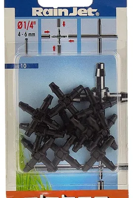 Produktbild von CLABER Kreuzstück DN 8 (1/4") für Tropfschlauch VPE: 10 Stk.