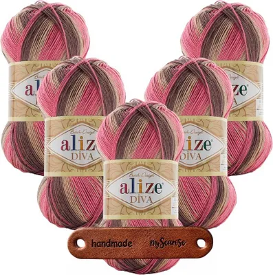 Produktbild von 5 x ALIZE Diva Batik 7829 mit Label