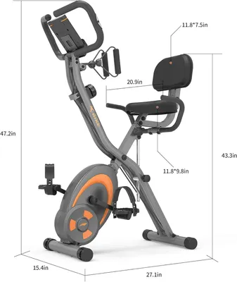 Obrázok produktu pre Domáci rotoped - Tréningový rotoped - Fitness bicykel - Ergometer - Fitness zariadenie - Skladací - 12 stupňov nastaviteľného odporu
