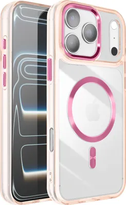 Produktbild von Avizar, Hülle iPhone 17 Pro Max Cristal Color MagSafe-kompatibel, Champagnerrosa