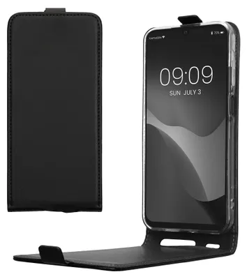 Produktbild von kwmobile Schutzhülle kompatibel mit Samsung Galaxy A25 - Hülle Handy - Flip Case Handyhülle Schwarz