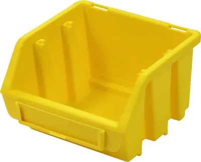Produktbild von Sichtlagerbox 1 | HxBxT 7,5x11,6x11,2cm | Polypropylen | Gelb