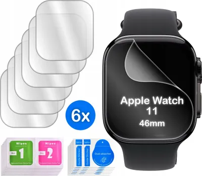 Image de FOLIE pour Apple Watch 11 46 mm HYDROGEL PROTECTRICE pour écran 3D 6 pièces