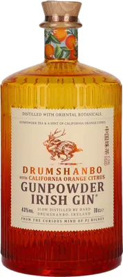 Image de Drumshanbo Gunpowder Irish Gin with California Orange Citrus 43% Vol. 0,7l