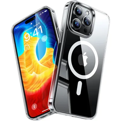 Produktbild von Hülle für Apple iPhone 13 PRO Case Magsafe kompatibel Silikon Schutzhülle Clear Transparent