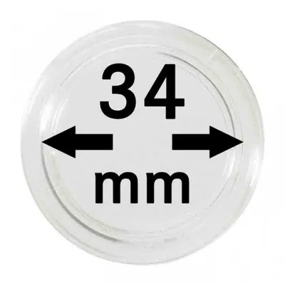 Produktbild von Lindner 2250034P Münzkapseln 34 mm-10er Pack
