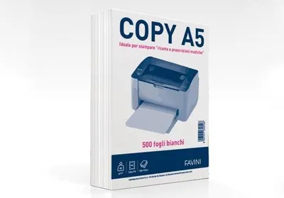 Zdjęcie produktu dla Favini COPY A5 papier do drukarki A5 (148x210 mm) 500 arkuszy Biały